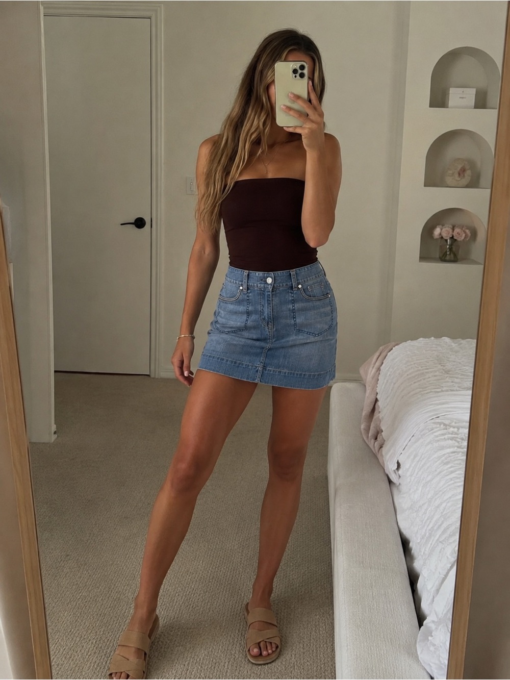White House Black Market Blue Denim Shorts